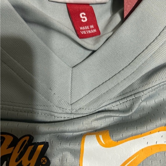 LeBron James x The Shop Mitchell & Ness Fest Gray Fashion Football Jersey - Picture 3 of 3
